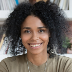 Profile of a random woman