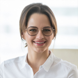 Profile of a random woman