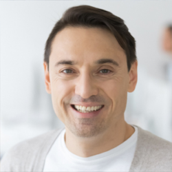 Profile of a random man